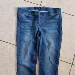 Blue jean stretch pants